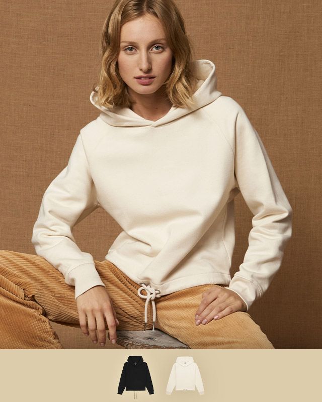 Vêtement biologique - Sweat femme - Certifié GOTS, FairWear Leader, Vegan, Oeko-Tex, GRS Global recycled Standard
