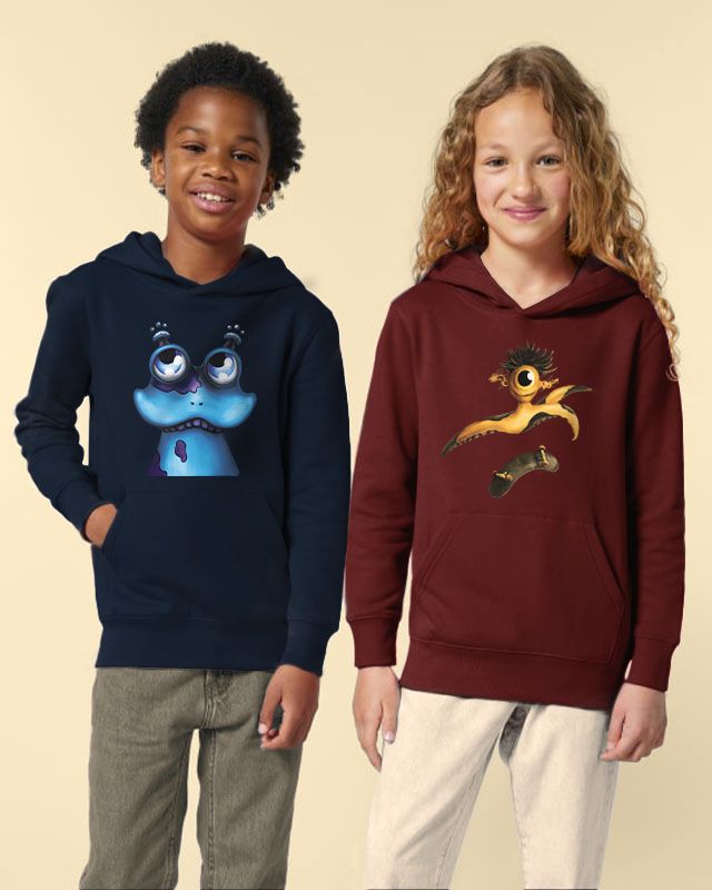Sweatshirts biologiques enfant - 100% coton biologique certifié GOTS, Vegan, Fairwear Leader, Oeko-Tex